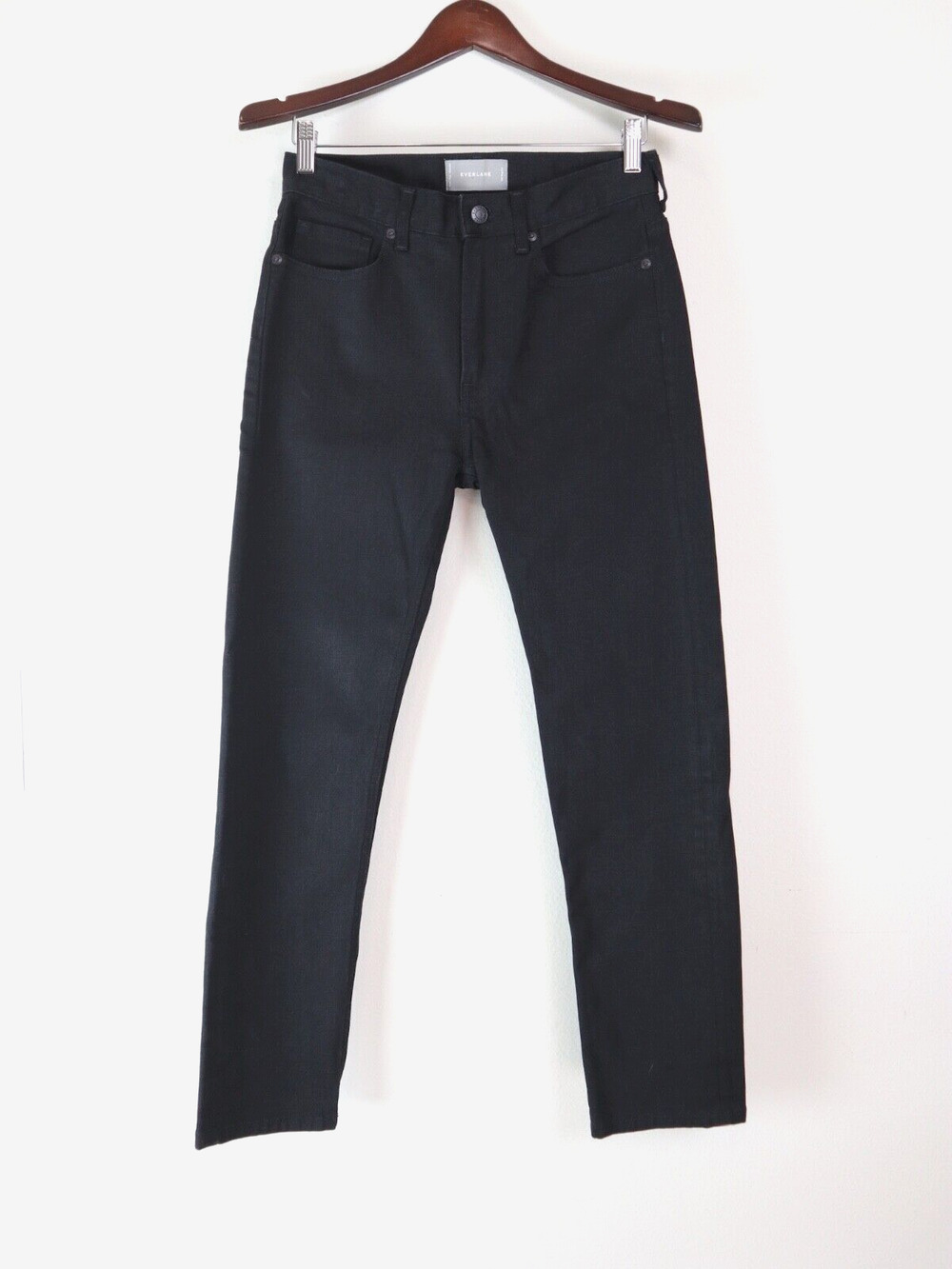 Everlane Size 25 Boy Friend Black Mid Rise Slim Leg Jeans Black